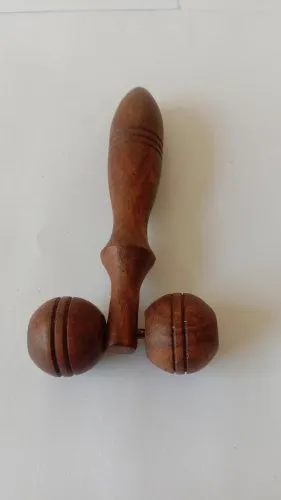Acs Acupressure Face Roller - Wooden - Massage Tool For Eyes And Face