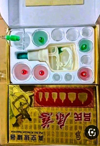 Vacuum Cupping Set Of 12 Pieces Golden